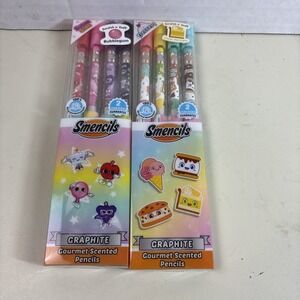 Scentco Smencils Scented Pencils Sugar Stars Dessert HB #2 Graphite‎ 2-Pack of 4